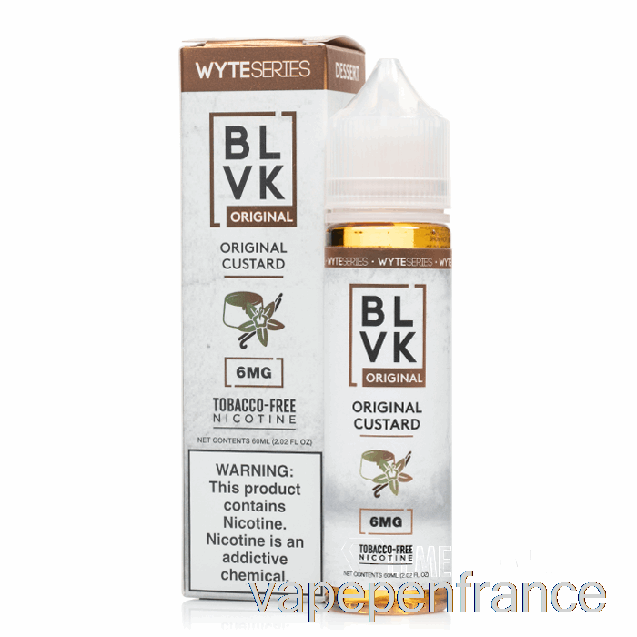 Crème Anglaise Originale - Blvk - Stylo Vape 60ml 0mg